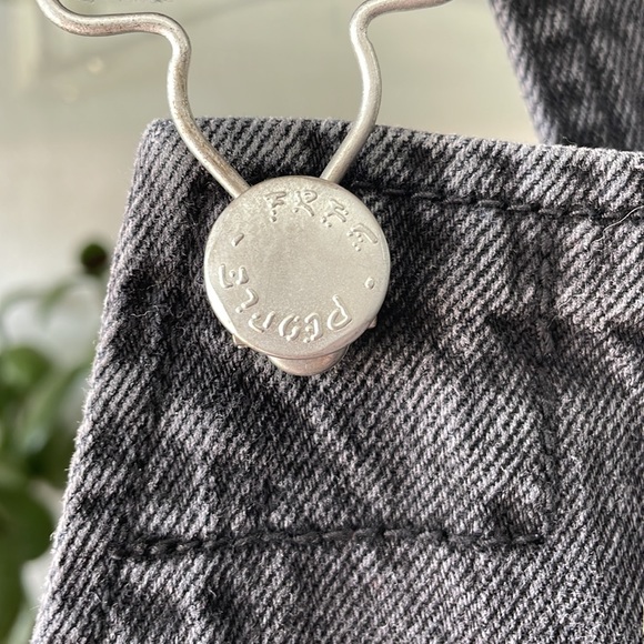 Free People faded black over-all dress - Picture 2 of 6